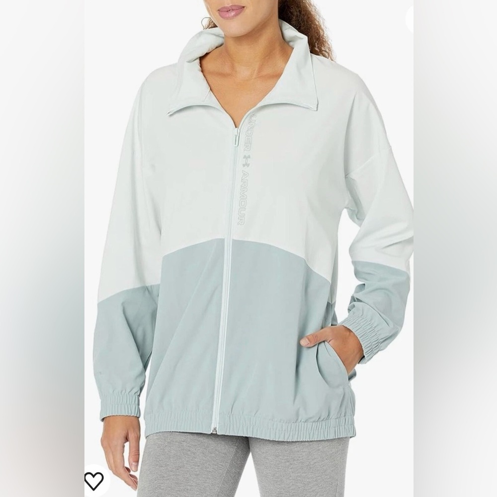 Under Armour Women's woven oversized loose fit windbreaker jacket XXL